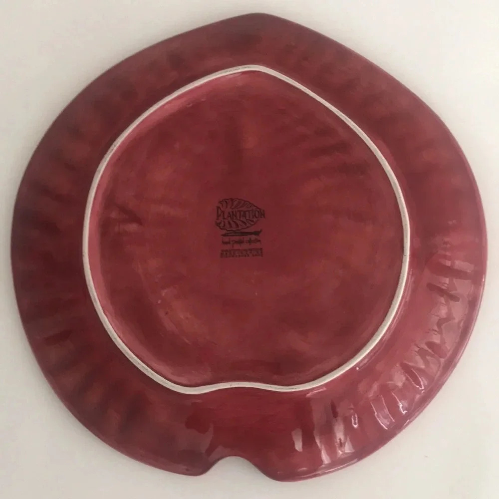 Plantation Handpainted Collection Plate - Picture 3 of 4